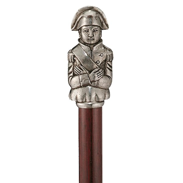 The Padrone Collection: Napoleon Pewter Walking Stick